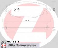 Zimmermann 23279.185.1 klocki hamulcowe ford mondeo iii 00-07, ford mondeo iii kombi (bwy)