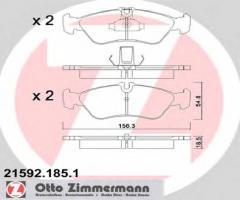 Zimmermann 21592.185.1 klocki hamulcowe mercedes sprinter bm903 96- tył
