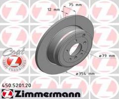 Zimmermann 450.5201.20 tarcza hamulcowa range rover 02-tył, land rover range rover iii (lm)