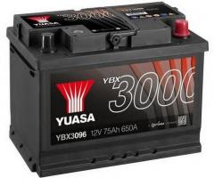 Yuasa ybx3096 akumulator 75ah/650a p+ yuasa professional, alfa romeo 75 (162b)