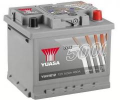 Yuasa ybx5012 akumulator 52ah/480a p+ yuasa elite, alfa romeo 33 (905), alpine a310, audi a3 (8l1)