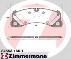 Zimmermann 24553.160.1 klocki hamulcowe porsche panamera 09- przód, porsche cayenne
