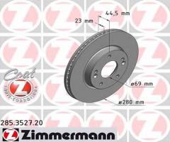 Zimmermann 285.3527.20 tarcza hamulcowa kia ceed 12-, hyundai i30 (gd), kia cee`d