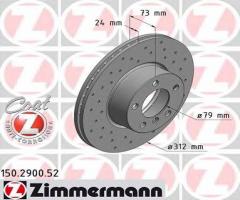 Zimmermann 150.2900.52 tarcza hamulcowa bmw 3 f30 11- przód, bmw 1 (f20)