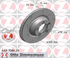 Zimmermann 460.1587.20 tarcza hamulcowa porsche panamera 09-prawy tył, porsche panamera