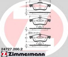 Zimmermann 24727.200.2 klocki hamulcowe fiat doblo 10- przód