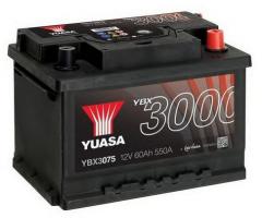 Yuasa ybx3075 akumulator 60ah/550a p+ yuasa professional, alfa romeo 75 (162b)