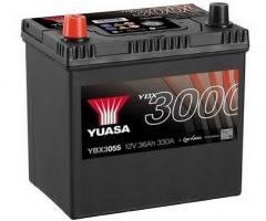 Yuasa ybx3055 akumulator 36ah/330a l+ yuasa professional, chevrolet matiz (m200, m250)