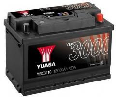 Yuasa ybx3110 akumulator 80ah/720a p+ yuasa professional, alfa romeo 159 (939), alpina b3 (e46)