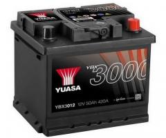 Yuasa ybx3012 akumulator 50ah/420a p+ yuasa professional, alfa romeo 33 (905), alpine a310