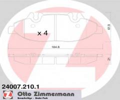 Zimmermann 24007.210.1 klocki hamulcowe mercedes vito 03-, mercedes-benz viano (w639)