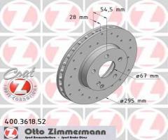 Zimmermann 400.3618.52 tarcza hamulcowa mercedes w211 e-klasa 02-09