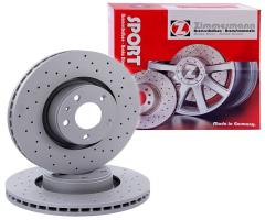Zimmermann 150.1269.52 tarcze hamulcowe bmw 3 e36 e46 przód 288mm sport, bmw 3 (e36)