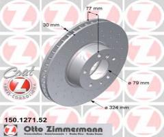 Zimmermann 150.1271.52 tarcza hamulcowa bmw 7 e38 94-01 740, bmw 7 (e32)