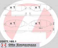 Zimmermann 23577.185.1 klocki hamulcowe ford transit 00-06