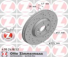 Zimmermann 470.2418.52 tarcza hamulcowa renault espace iv 02 -, renault vel satis (bj0_)