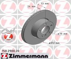 Zimmermann 150.2900.20 tarcza hamulcowa bmw 3 f30 11- przód, bmw 1 (f20)