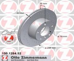 Zimmermann 150.1284.52 tarcza hamulcowa bmw 5 e39 95-03, bmw 5 (e39)