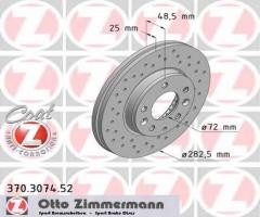 Zimmermann 370.3074.52 tarcza hamulcowa mazda 6 02-07 2,0 - 2,3, mazda 6 hatchback (gg)