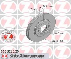 Zimmermann 600.3230.20 tarcza hamulcowa vw polo gti 98-01 wentylowana, vw lupo (6x1, 6e1)