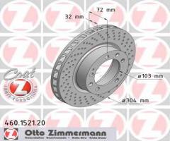 Zimmermann 460.1521.20 tarcza hamulcowa porsche 911 (993) 93-97 prawy przó, porsche 911 (993)