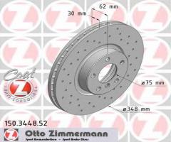 Zimmermann 150.3448.52 tarcza hamulcowa bmw x5 e70 07-, bmw x5 (e70)