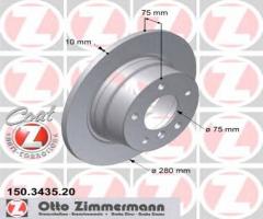 Zimmermann 150.3435.20 tarcza hamulcowa bmw z4 e85 03- tył, bmw z4 (e85)