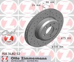 Zimmermann 150.3482.52 tarcza hamulcowa bmw 5 f10 10- przód, bmw 5 (f10, f18)