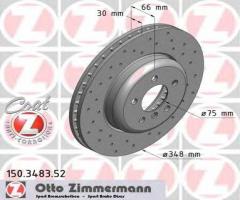Zimmermann 150.3483.52 tarcza hamulcowa bmw 5 f10 10- przód, bmw 5 (f10, f18)