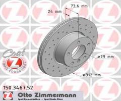 Zimmermann 150.3467.52 tarcza hamulcowa bmw 3 e90 05-, bmw 1 (f20)