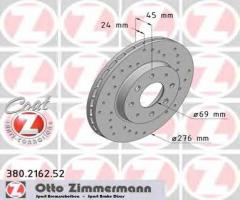 Zimmermann 380.2162.52 tarcza hamulcowa mitsubishi galant 96-03
