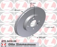 Zimmermann 470.2410.00 tarcza hamulcowa renault laguna 94-01, renault laguna i (b56_, 556_)