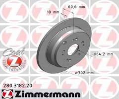 Zimmermann 280.3182.20 tarcza hamulcowa honda cr-v iii 07- tył, honda cr-v iii (re)