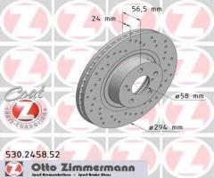 Zimmermann 530.2458.52 tarcza hamulcowa subaru forester 02 -, subaru impreza sedan (gc)
