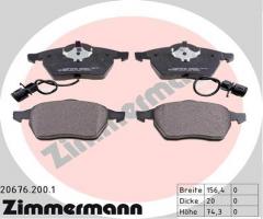 Zimmermann 20676.200.1 klocki hamulcowe audi 100,a6 z czuj., audi 100 (4a, c4)