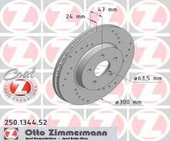 Zimmermann 250.1344.52 tarcza hamulcowa ford mondeo 1,8-2,5 00-07, ford mondeo iii kombi (bwy)