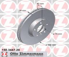 Zimmermann 150.3447.20 tarcza hamulcowa bmw x5 e70 07- przód, bmw x5 (e70)