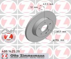 Zimmermann 400.1425.20 tarcza hamulcowa mercedes w202 citroen klasa 93-00
