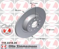 Zimmermann 110.2218.20 tarcza hamulcowa alfa romeo 156 02-05 tył, alfa romeo 156 (932)