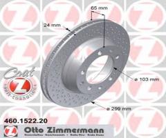 Zimmermann 460.1522.20 tarcza hamulcowa porsche 911 (993) 93-97 tył, porsche 911 (993)
