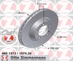Zimmermann 460.1573.20 tarcza hamulcowa porsche 911 (997) 06-08 lewy przód, porsche 911 (996)
