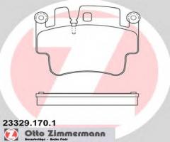 Zimmermann 23329.170.1 klocki hamulcowe porsche 911 01-05 przód, porsche boxster (987)