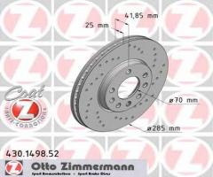 Zimmermann 430.1498.52 tarcza hamulcowa opel vectra c 02-08 1,6-2,2dti, fiat croma (194)