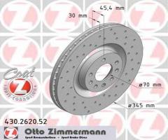 Zimmermann 430.2620.52 tarcza hamulcowa opel vectra c 2,8v6 turbo opc, opel vectra c