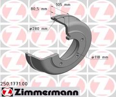Zimmermann 250.1771.00 bęben hamulcowy ford transit 00-06