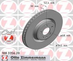 Zimmermann 100.3356.20 tarcza hamulcowa audi a6 11- przód, audi a7 sportback (4ga, 4gf)