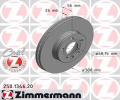 Zimmermann 250.1346.20 tarcza hamulcowa ford galaxy 01-06, ford galaxy (wgr)