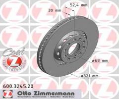 Zimmermann 600.3245.20 tarcza hamulcowa vw passat 00-05, vw passat (3b3)