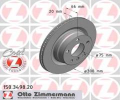 Zimmermann 150.3498.20 tarcza hamulcowa bmw 1 f20 11- tył, bmw 1 (f20)