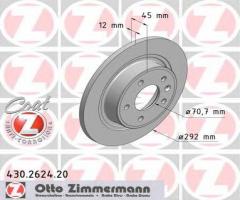 Zimmermann 430.2624.20 tarcza hamulcowa opel astra j 09-tył, chevrolet orlando (j309)